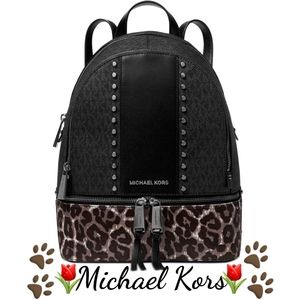 🐾🌷Michael Kors🌷🐾Rhea Leather Backpack